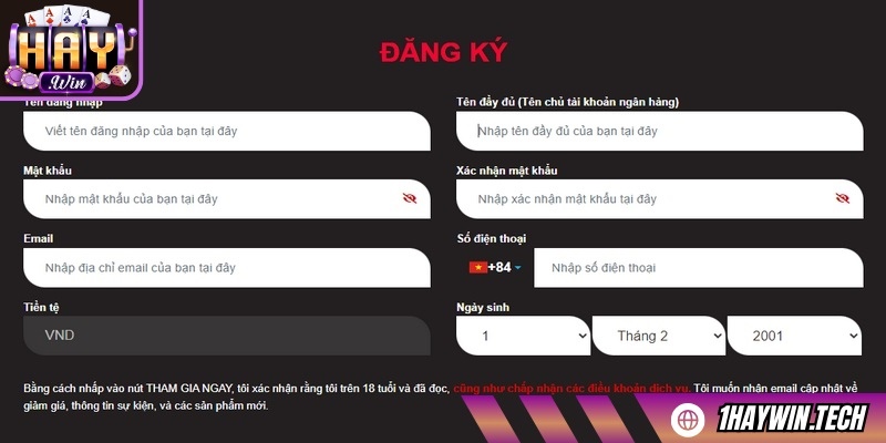 Đăng ký HAYWIN ngay hôm nay để mở khóa kho game đỉnh cao